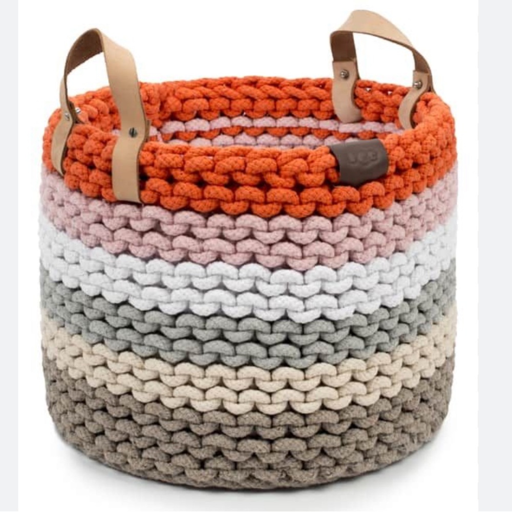 UGG Multicolor 100% Cotton Rope  Basket